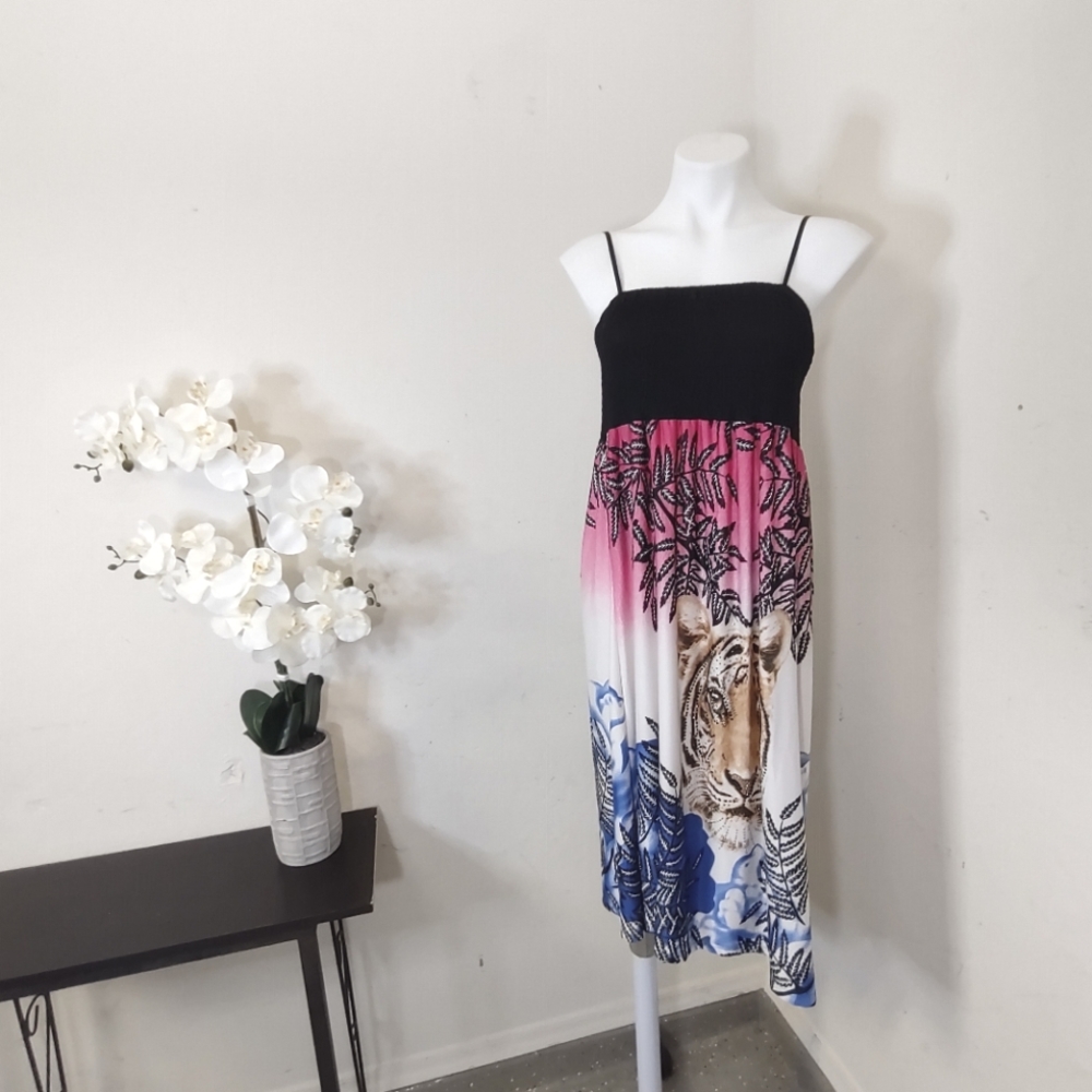 5th & Love empire waist midi slip dress